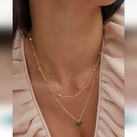 Kendra Scott Gold Heart Necklace - Picture 8 of 11